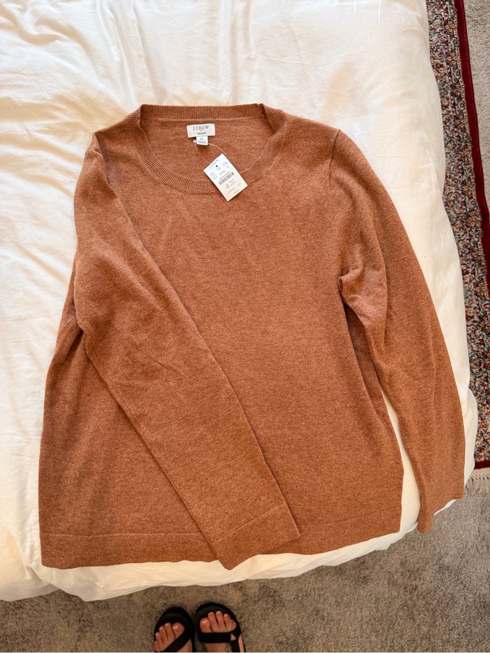 NWT J Crew Women's Crewneck Sweater in Brown